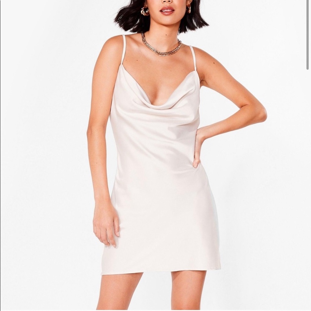 Nasty Gal Sought After Satin Cowl Dress